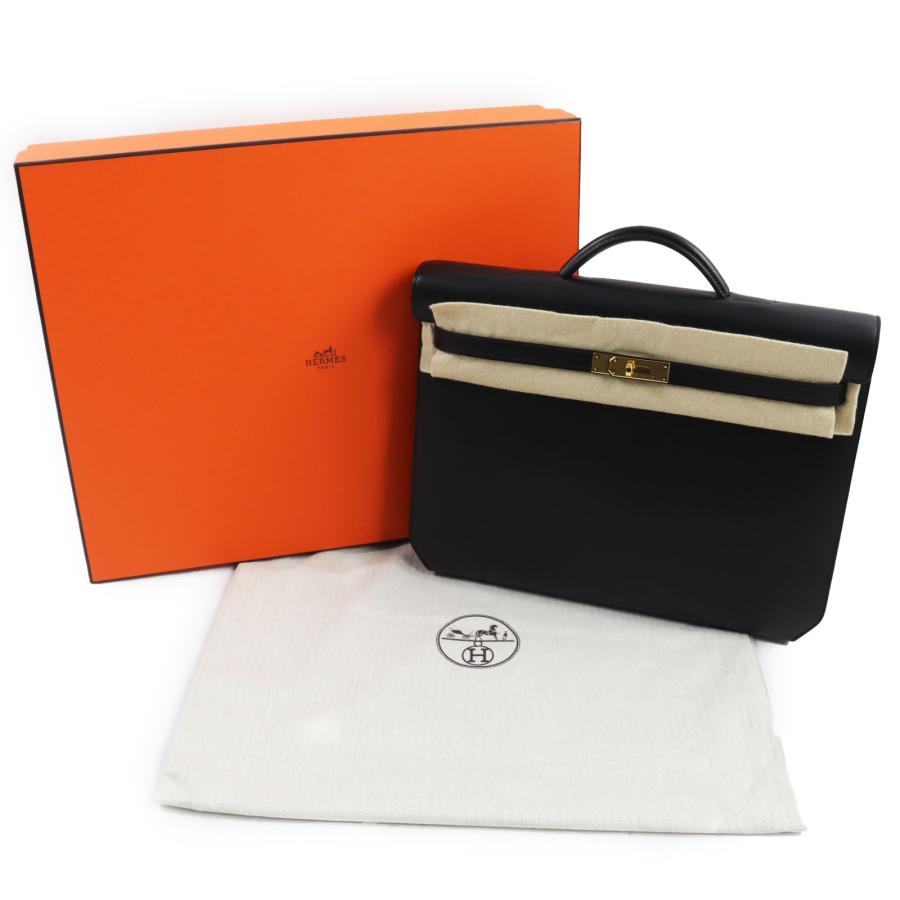 極美品○HERMES エルメス ケリーデペッシュ36 エバーグレイン ブラック 
