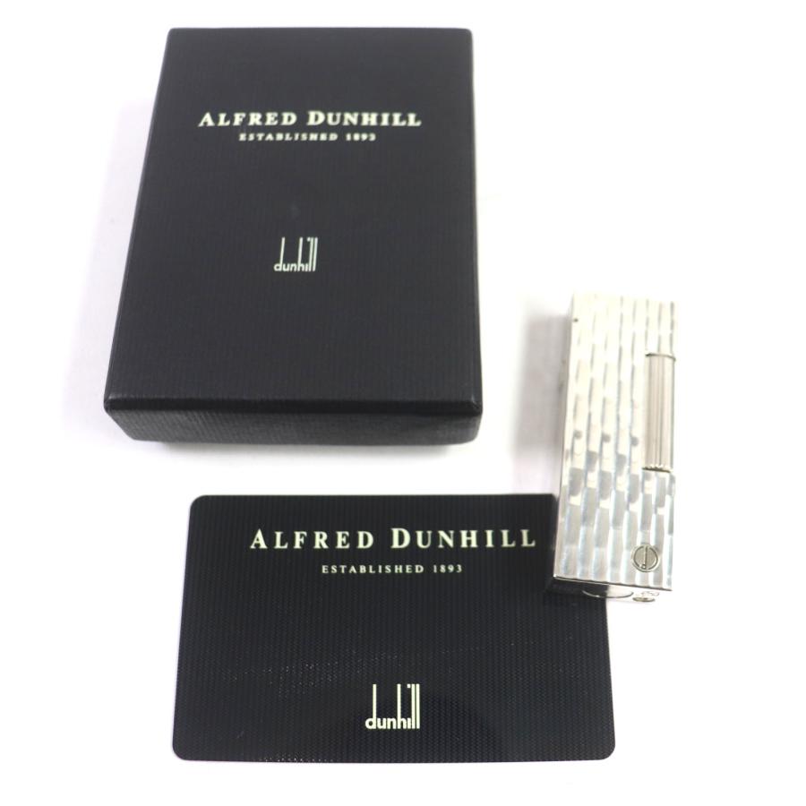 美品▽Dunhill ダンヒル スクエア 総柄 ロゴ付き ローラー式 