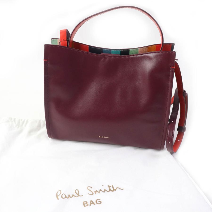 極美品△Paul Smith ポールスミス 22AW サプルレザー 2WAY 