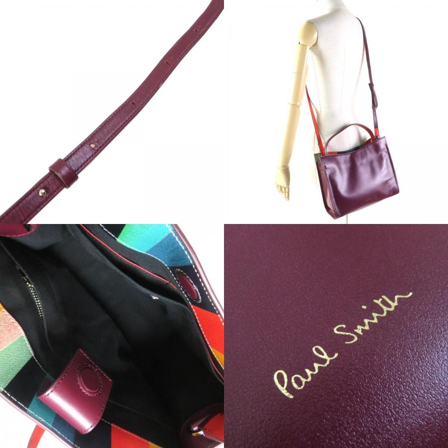 極美品△Paul Smith ポールスミス 22AW サプルレザー 2WAY 