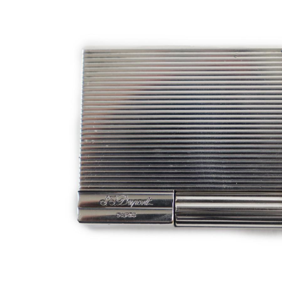 良品○Dupont デュポン ギャッツビー ストライプ柄 ロゴ刻印入