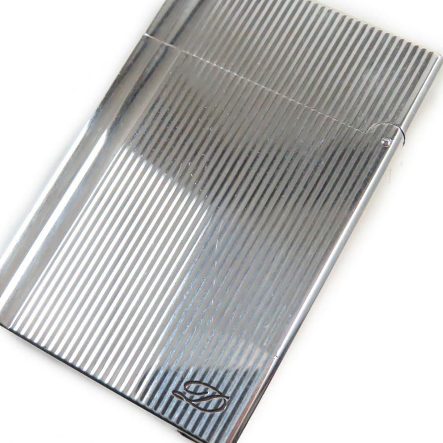 良品○Dupont デュポン ギャッツビー ストライプ柄 ロゴ刻印入