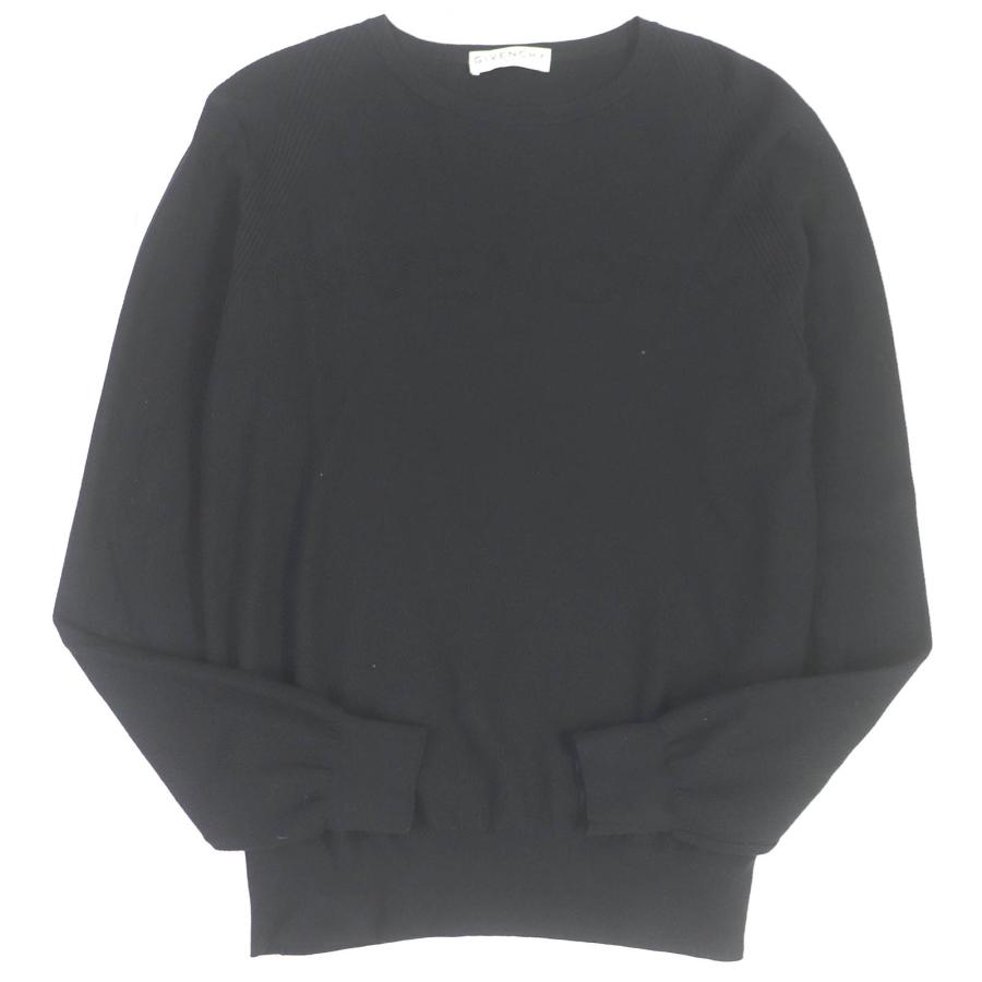 美品□GIVENCHY ジバンシィ BM90CL4Y5U 薄手 ロングスリーブ 長袖 メッシュ ロゴニット セーター ブラック XS イタリア製 正規品 メンズ 美品□GIVENCHY ジバンシィ BM90CL4Y5U 薄手 ロングスリーブ 長袖