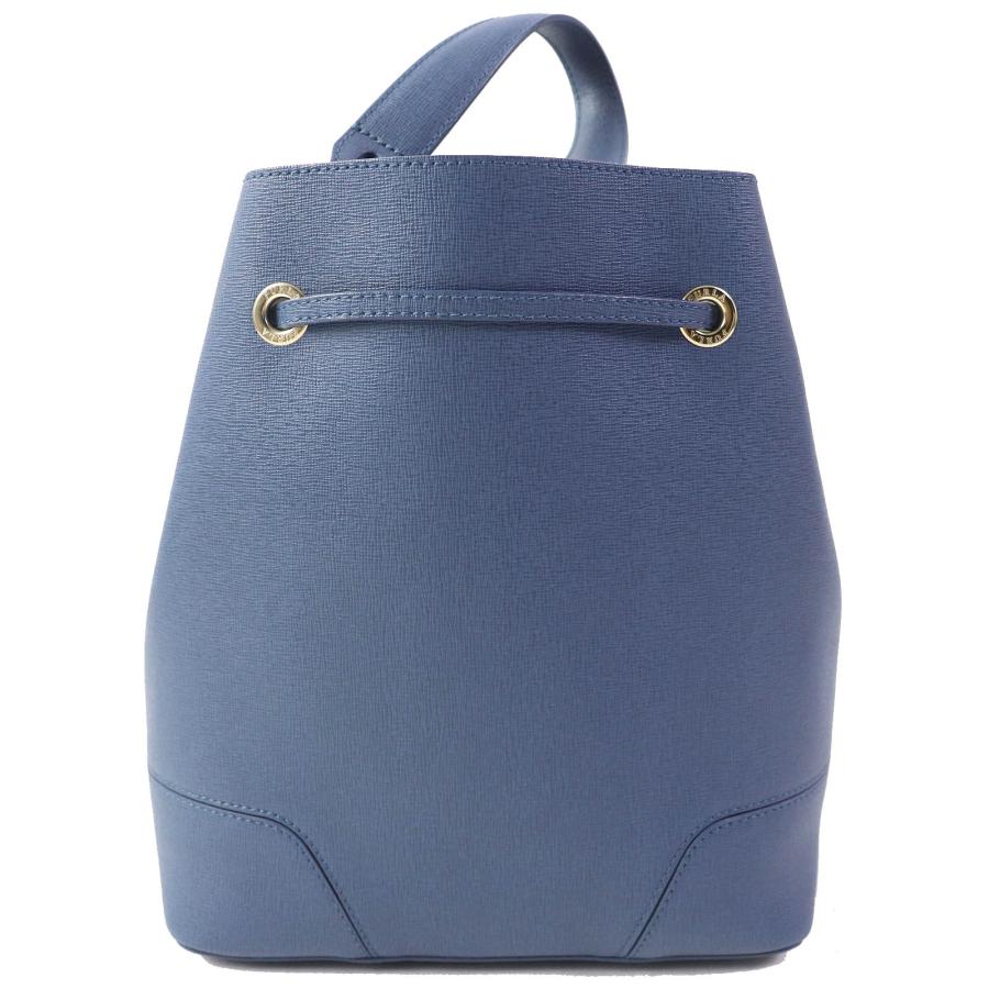 美品△Furla フルラ ステイシー レザー ドローストリング 巾着 2WAY 