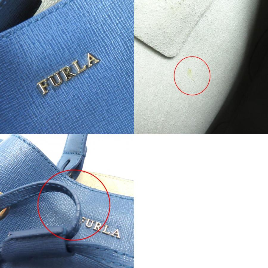 FURLA 美品△Furla フルラ ステイシー レザー ドローストリング FURLA 美品△Furla フルラ ステイシー レザー ドローストリング