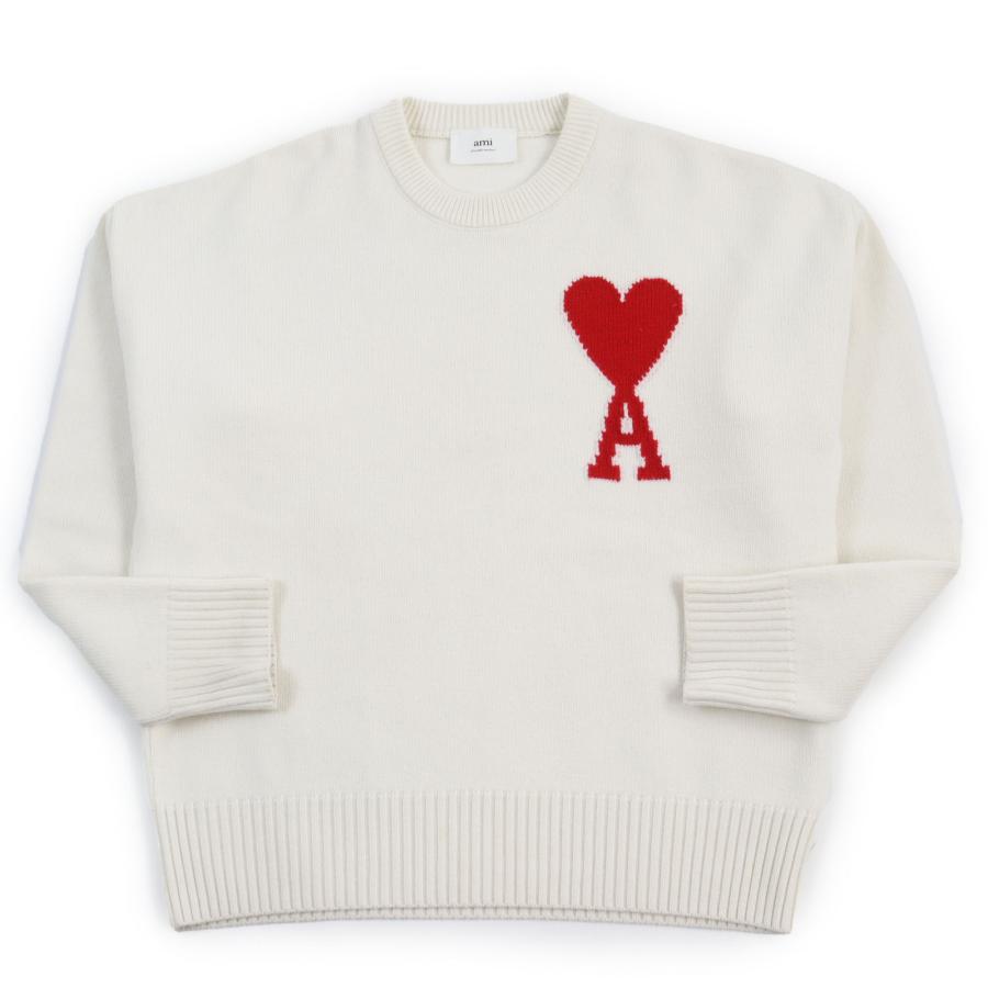 良品○AMI PARIS アミパリス BFUKS002 ハートロゴインターシャ 良品○AMI PARIS アミパリス BFUKS002 ハートロゴインターシャ