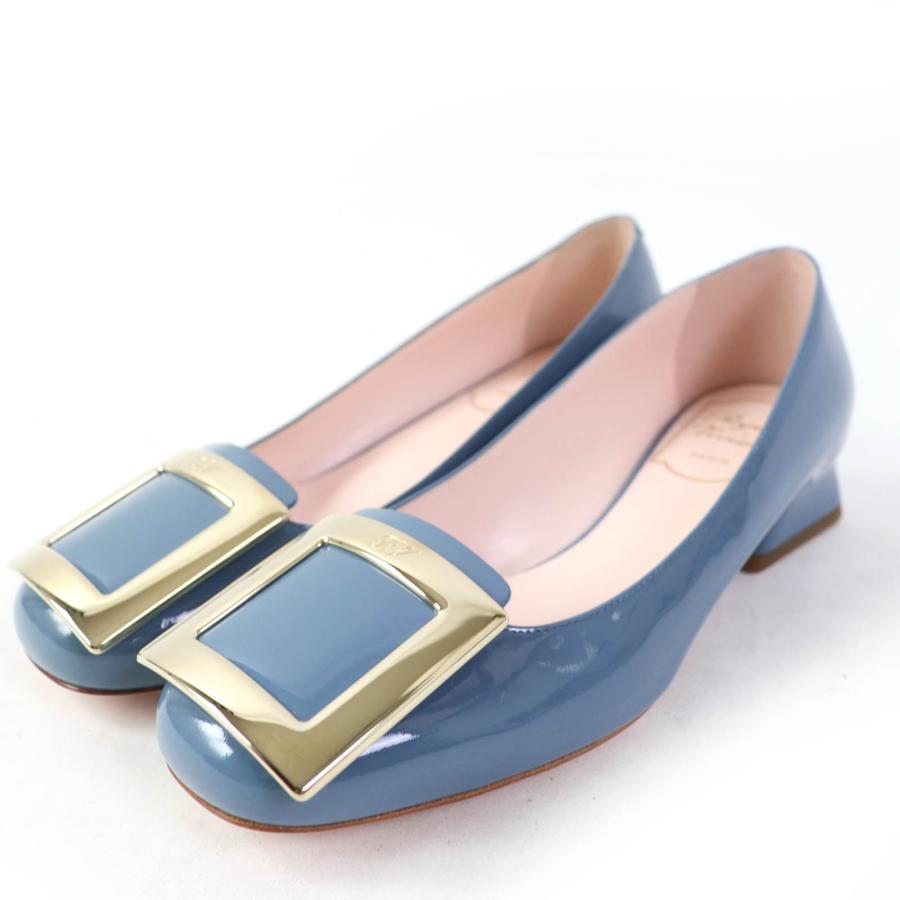 未使用品☆ロジェヴィヴィエ トレヴィヴィエ メタル バックル パテント  