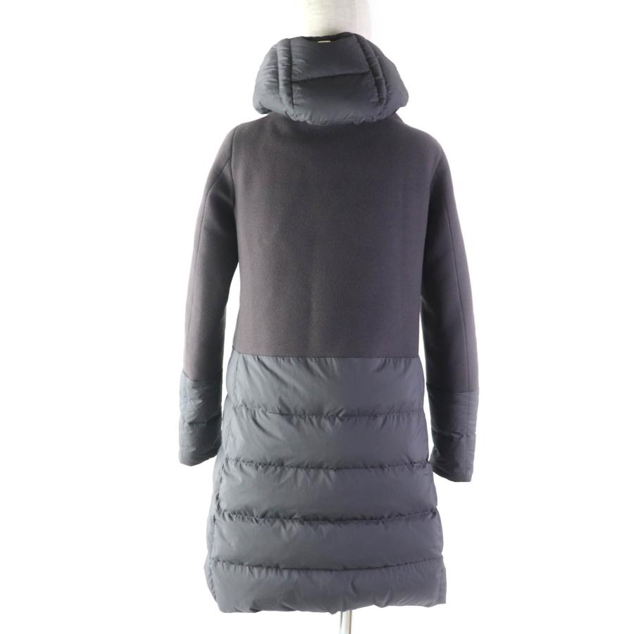 美品☆Herno ヘルノ PI0848D フード付 ZIP UP ウール切替 ダウンコート 