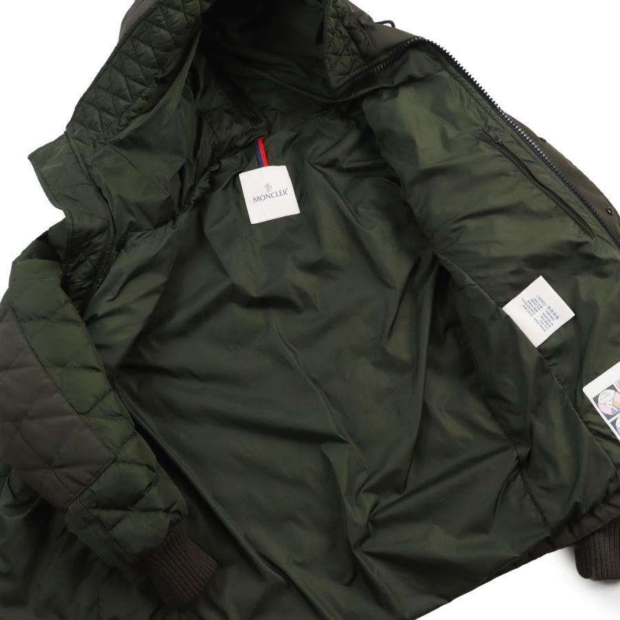 美品○MONCLER モンクレール ERNEST 異素材切り替え ロゴワッペン付き 