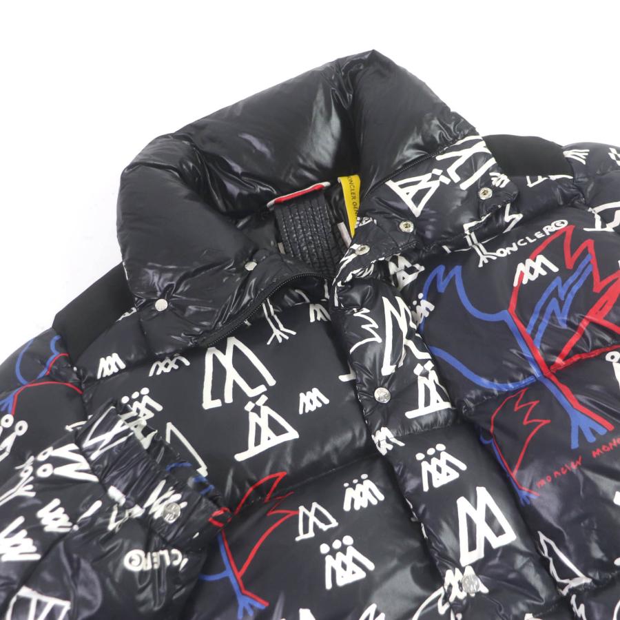 美品□モンクレール ジーニアス 2 18-19AW MARENNES ロゴプリント 総柄