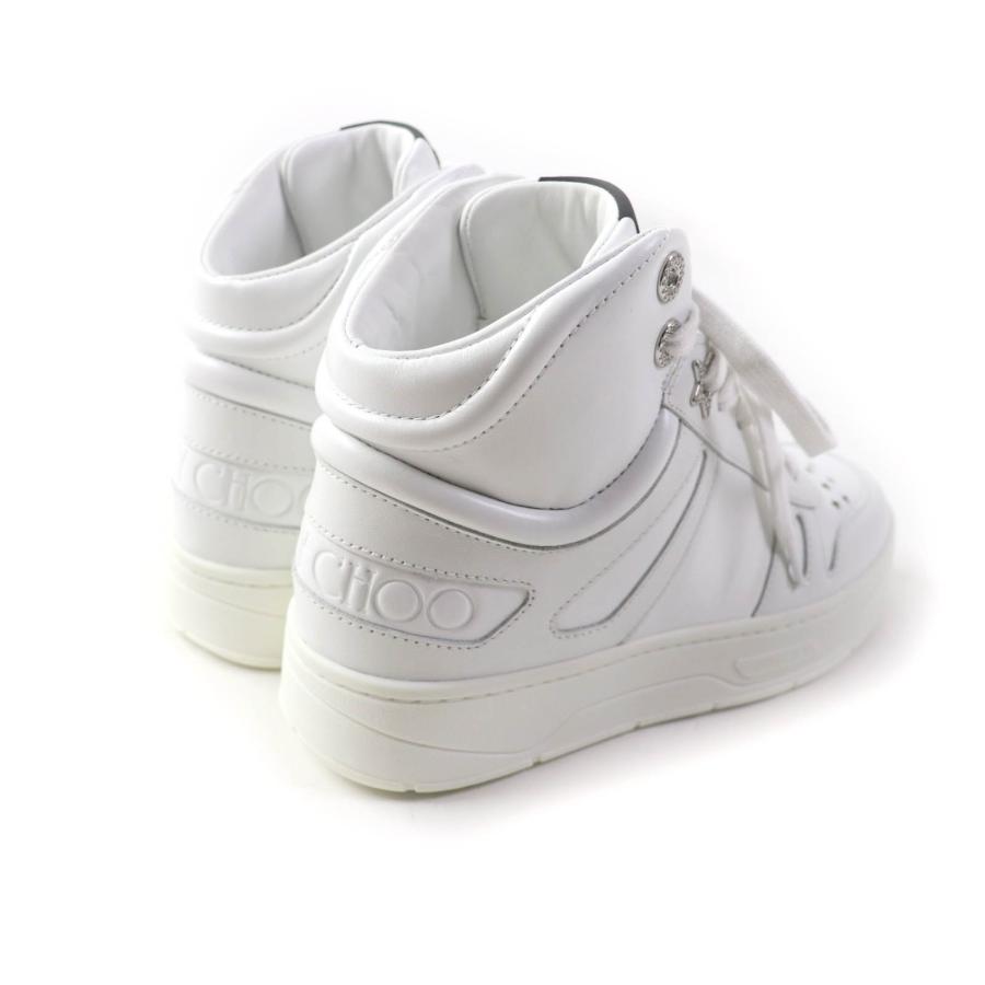 未使用品☆ジミーチュウ HAWAII HI TOP レザー ロゴデザイン レース 