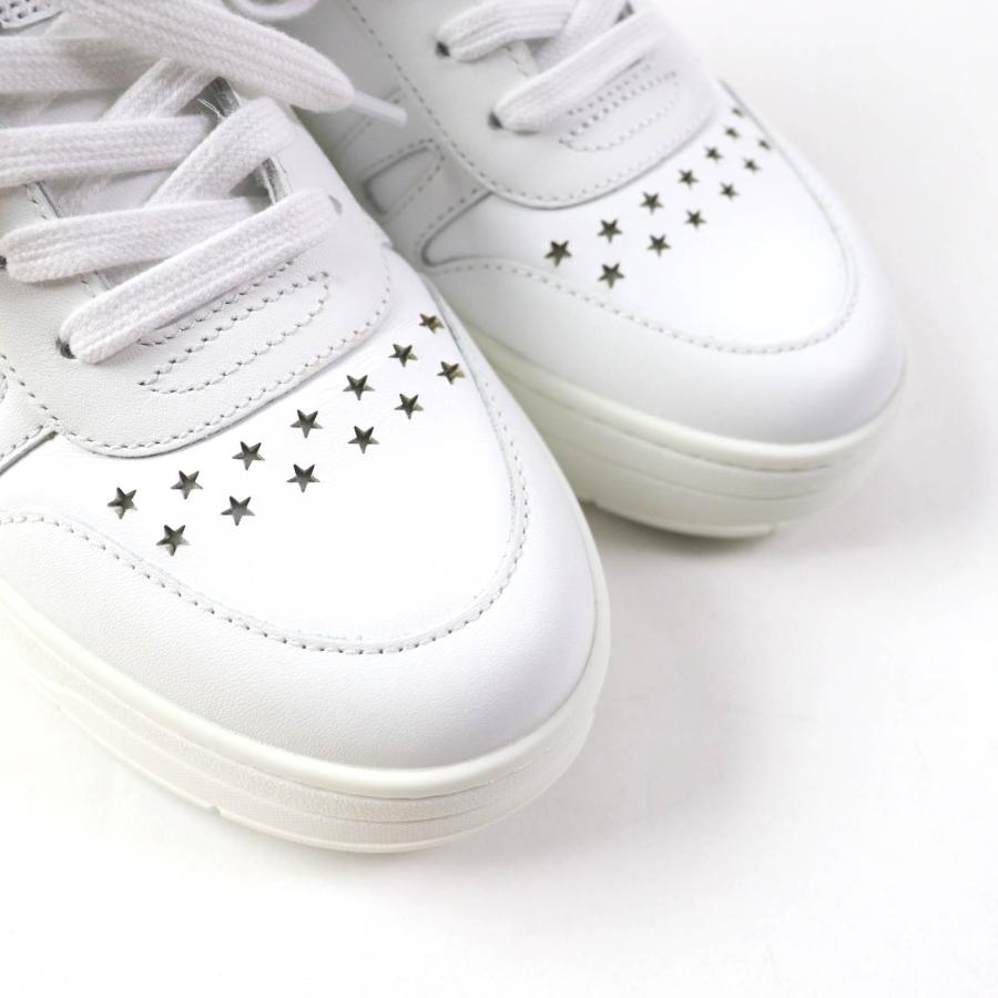 未使用品☆ジミーチュウ HAWAII HI TOP レザー ロゴデザイン レース 