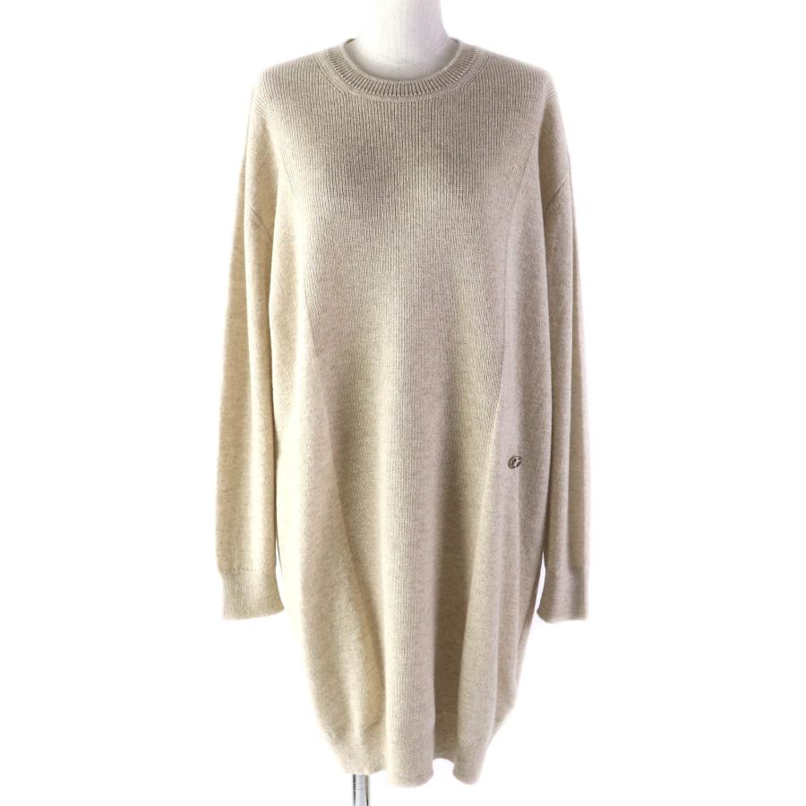 極美品△エルメス 2024年製 カシミヤ100％ シルバー金具 メタル  