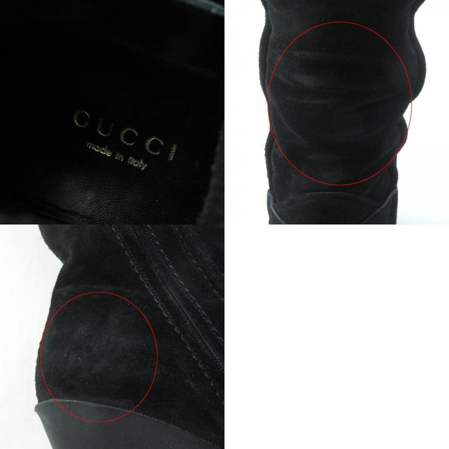 美品☆GUCCI グッチ 247156 ホースビット ラウンドトゥ スウェード 