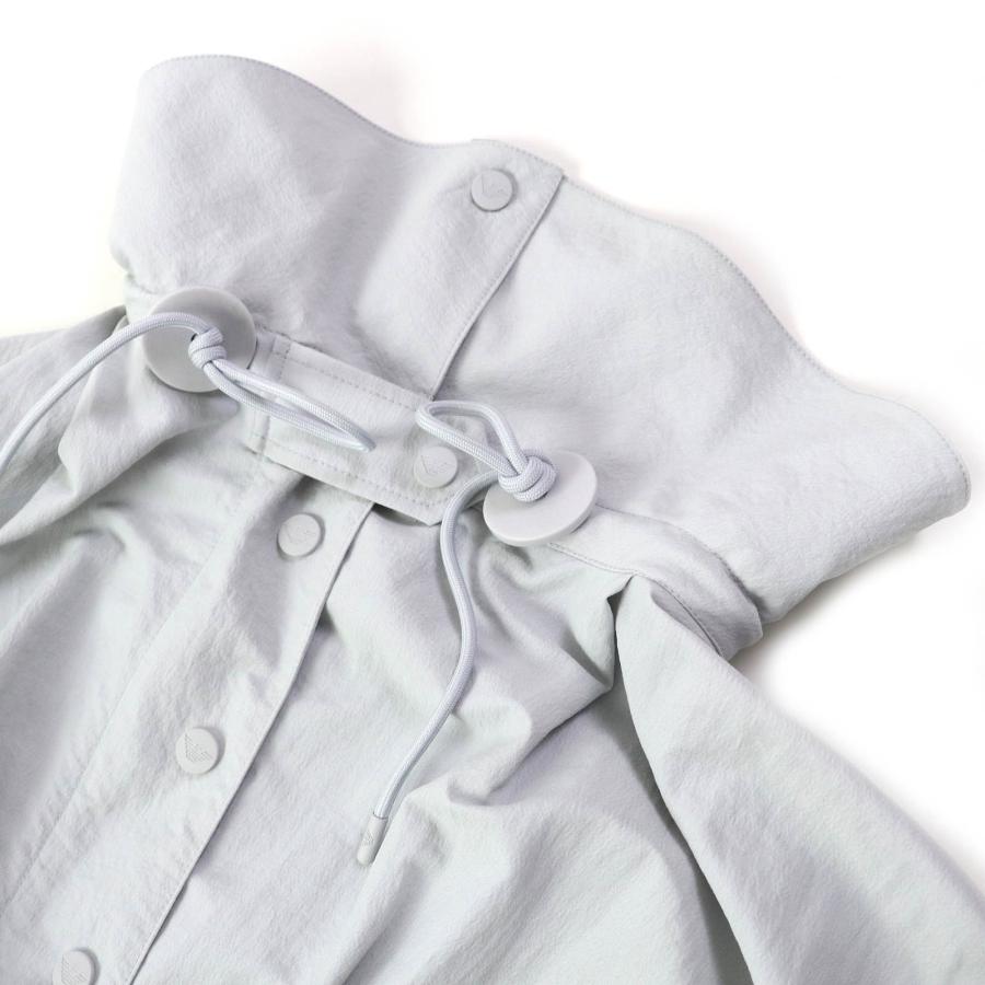 未使用品△エンポリオ アルマーニ 2023年製 黒タグ イーグルロゴパッチ付 ZIP UP ロングコート ライトグレー系 38 正規品 レディース EMPORIO ARMANI 未使用品△エンポリオ アルマーニ 2023年製 黒タグ