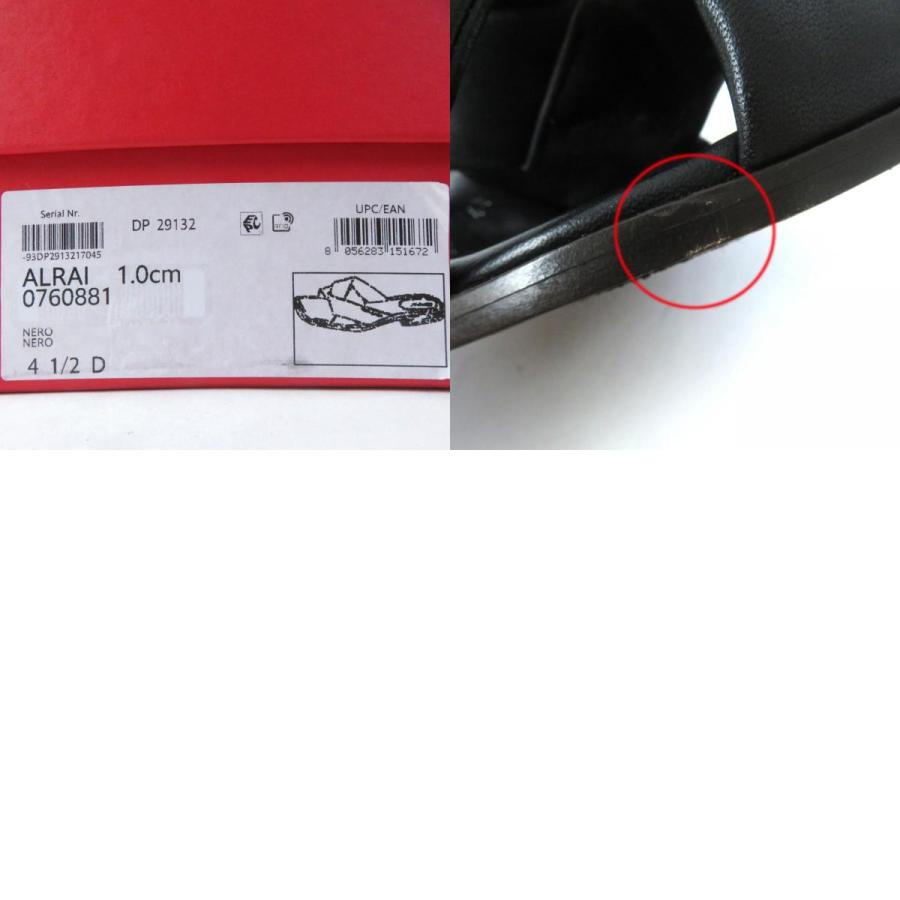 美品☆FERRAGAMO フェラガモ 760881 ALRAI レザー ロゴ入り スライド  