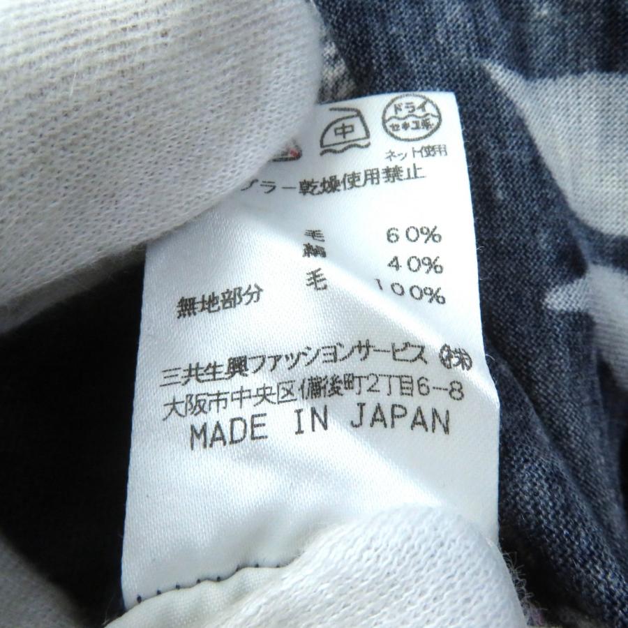 美品☆レオナール ファッション フラワー ペイズリー柄 シルク混 