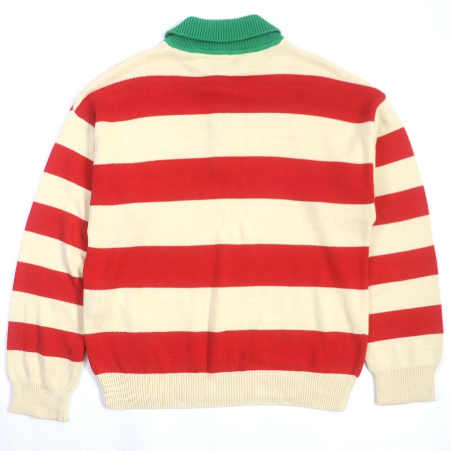 GUCCI（グッチ） 美品▽GUCCI 571546 インターロッキングG ボーダー柄
