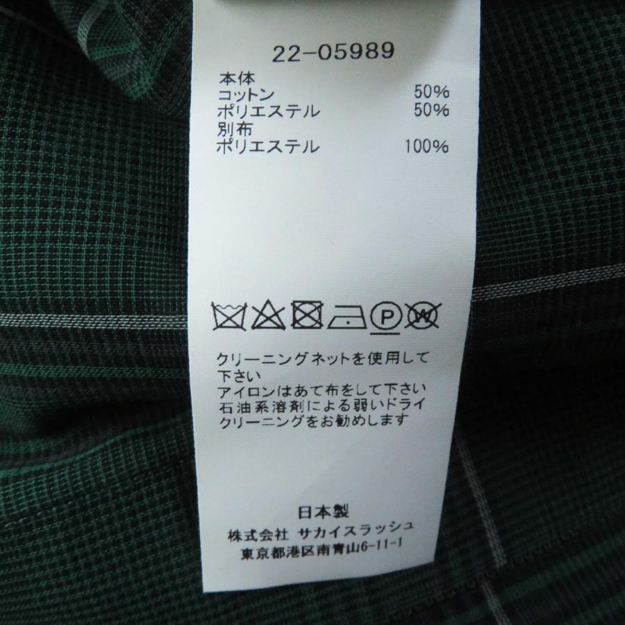 sacai 極美品◎Sacai サカイ 22年 22-05989 Glencheck Mix Shirt sacai 極美品◎Sacai サカイ 22年 22-05989 Glencheck Mix Shirt