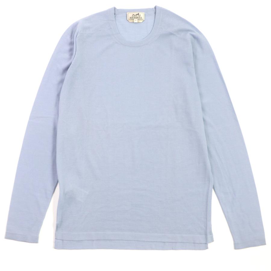 美品 エルメス HERMES ニット セーター プルオーバー カシミヤ シルク  