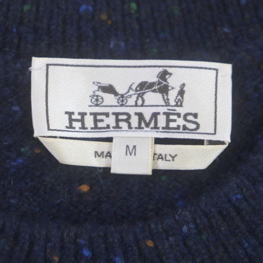 HERMES 美品▽HERMES エルメス 21AW ウール カシミヤ クルー HERMES 美品▽HERMES エルメス 21AW ウール カシミヤ クルー
