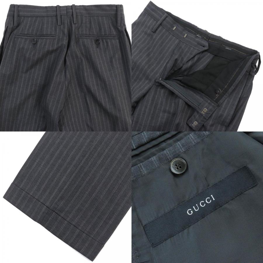 GUCCI 良品△グッチ ウール モヘア トムフォード期 ストライプ柄 GUCCI 良品△グッチ ウール モヘア トムフォード期 ストライプ柄