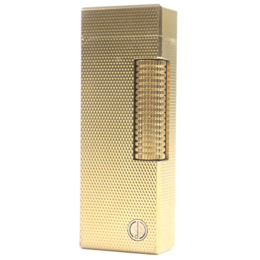 dunhill 外装良品□Dunhill ダンヒル 総柄 スクエア型 ローラー式 喫煙  