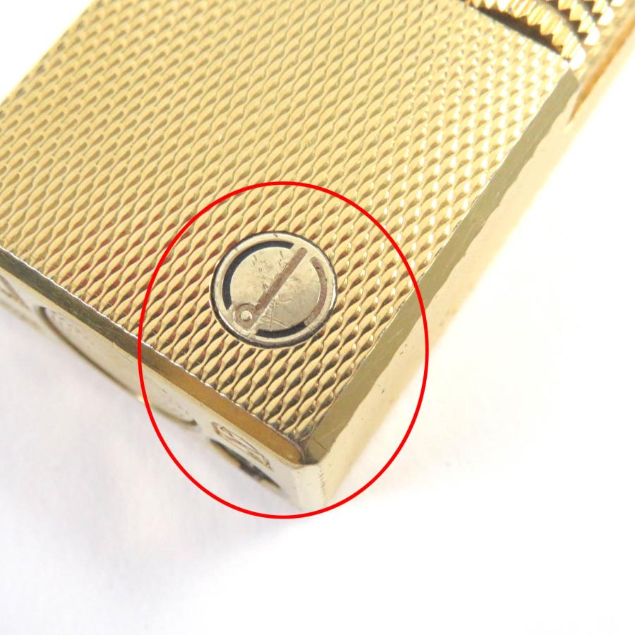 dunhill（ダンヒル） 外装良品□Dunhill 総柄 スクエア型 ローラー式