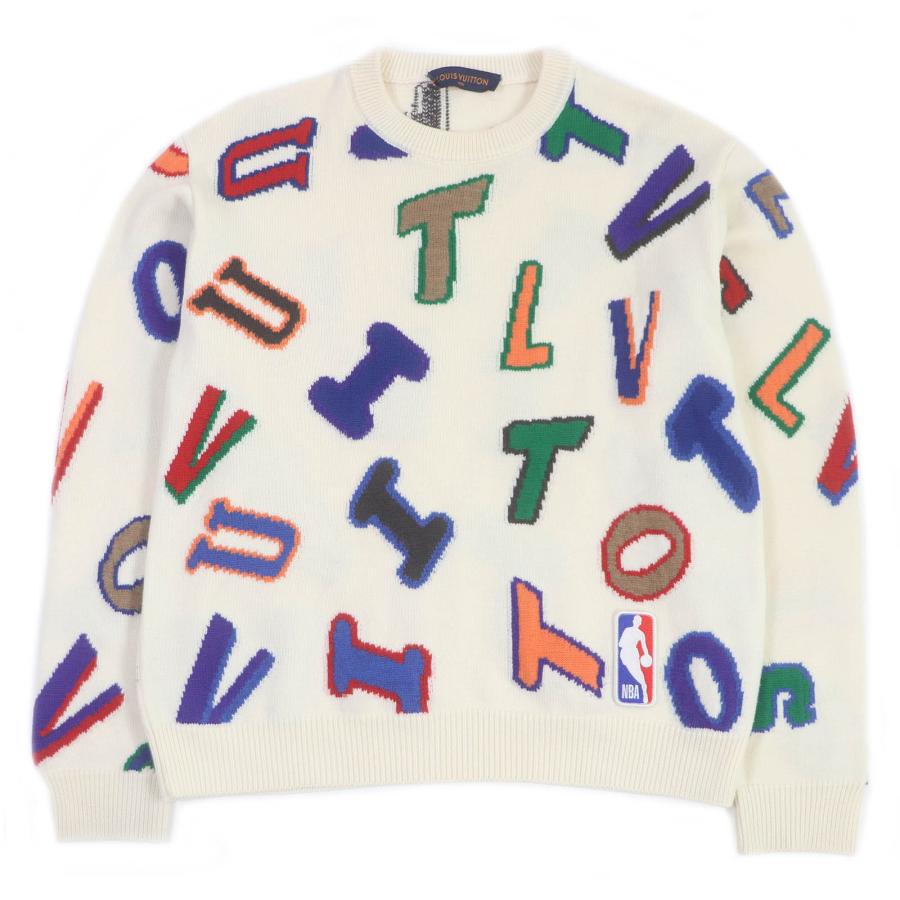 美品□LOUIS VUITTON ルイヴィトン 21AW NBAコラボ ウール100% レター 