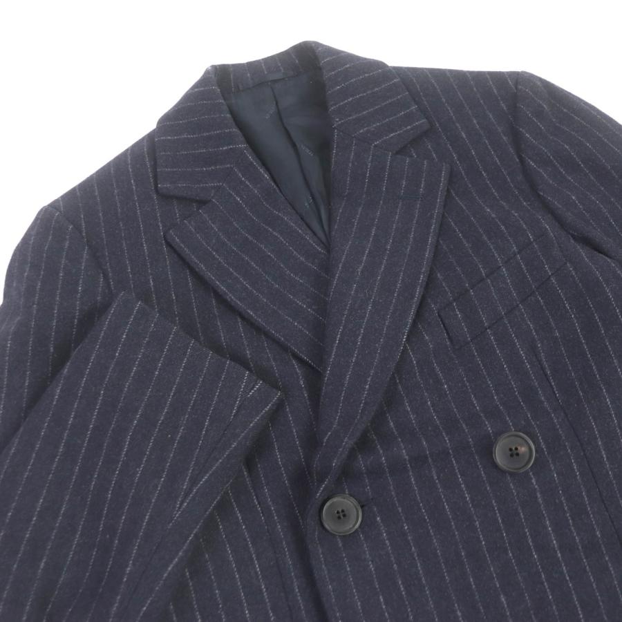 HERMES 美品□HERMES エルメス ウール100% ストライプ柄 ダブル HERMES 美品□HERMES エルメス ウール100% ストライプ柄 ダブル