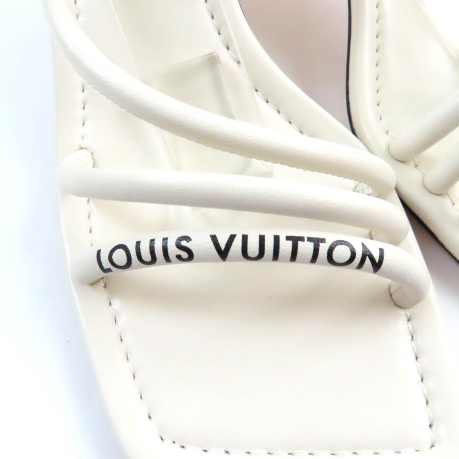 LOUIS VUITTON 美品☆LOUIS ルイヴィトン アイコンロゴ スクエアトゥ 