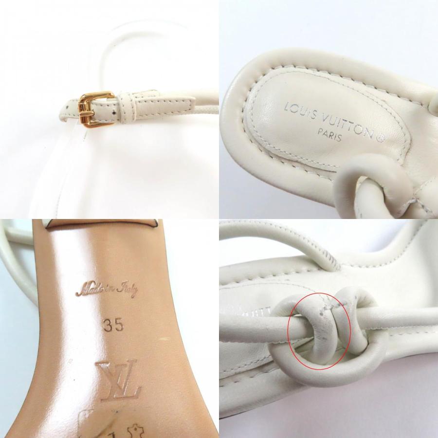 LOUIS VUITTON 美品☆LOUIS ルイヴィトン アイコンロゴ スクエアトゥ 