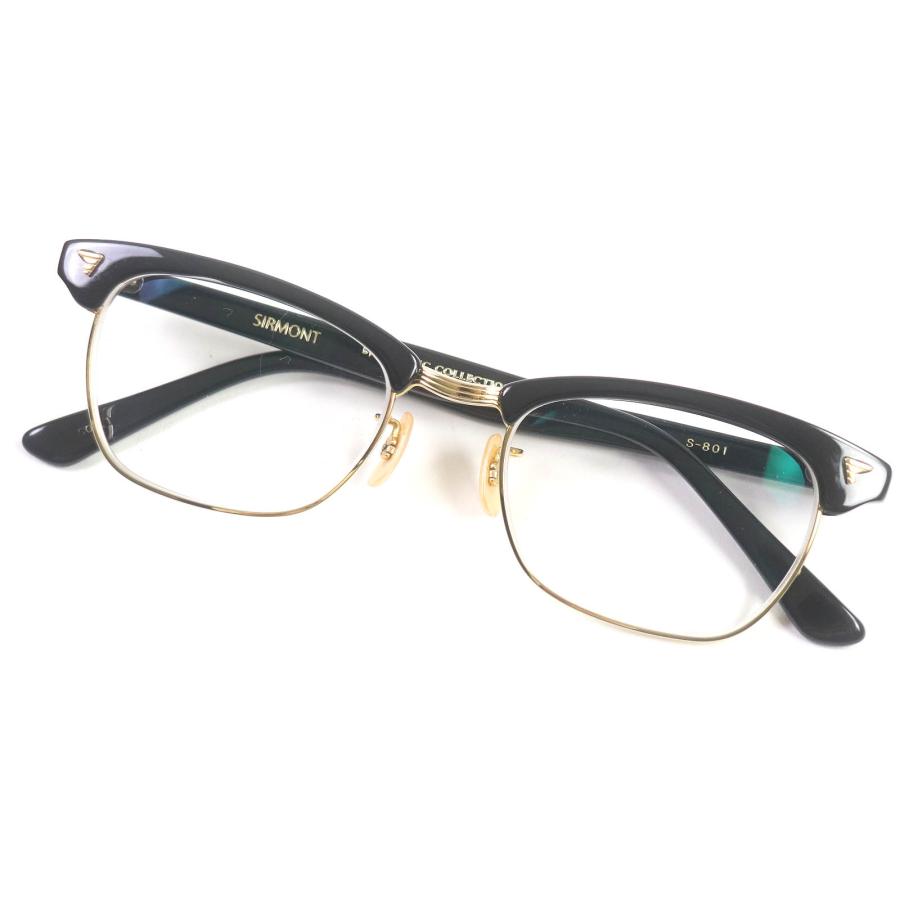 美品□BJ クラシックコレクション S-801 SIRMONT BROW ハーフリム セル 