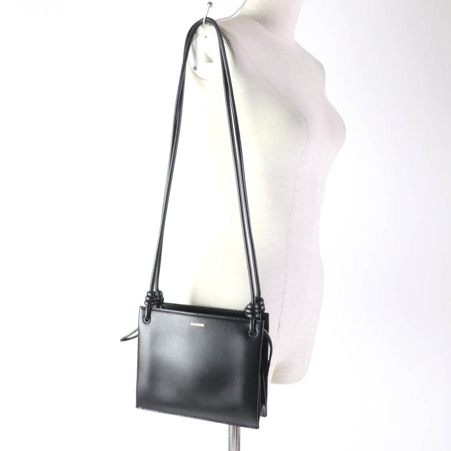 美品☆JIL SANDER ジルサンダー 定価214500円 Giro ロゴ入り レザー 