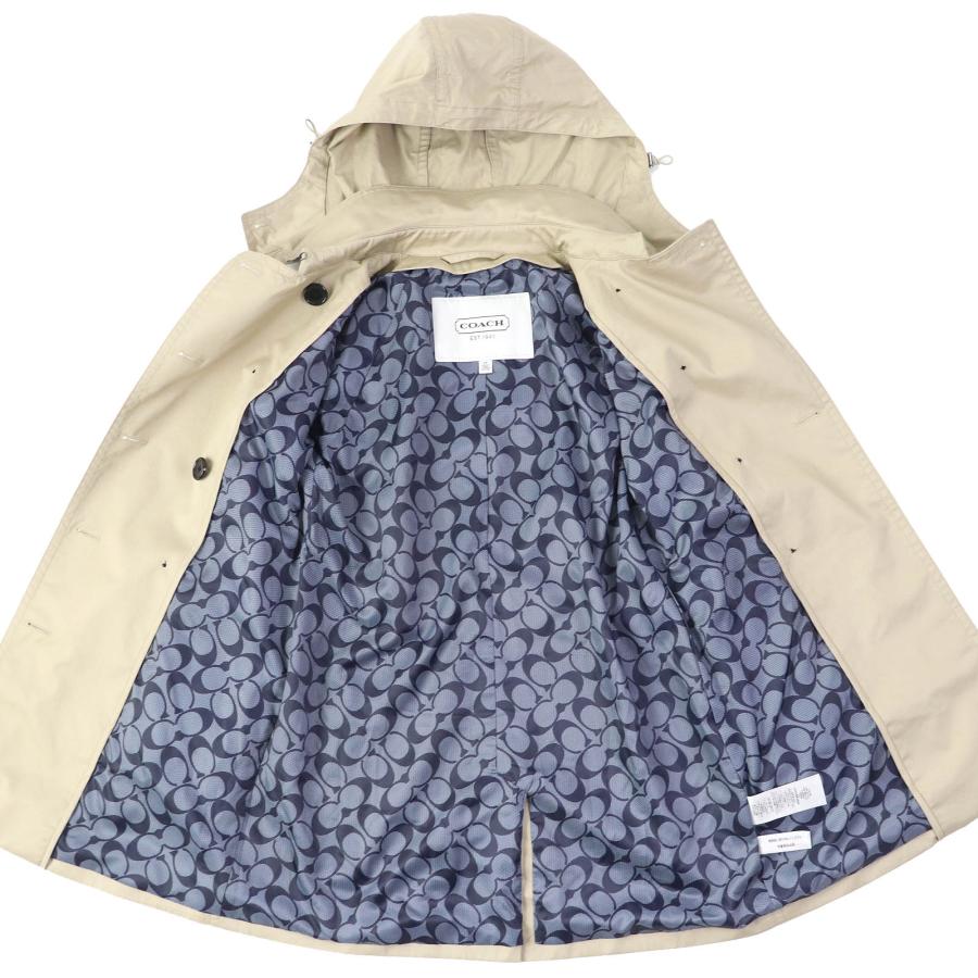 極美品☆COACH　トレンチコート　シグネチャー　総柄　ベルト　チャーム付 極美品☆COACH トレンチコート シグネチャー 総柄 ベルト チャーム付