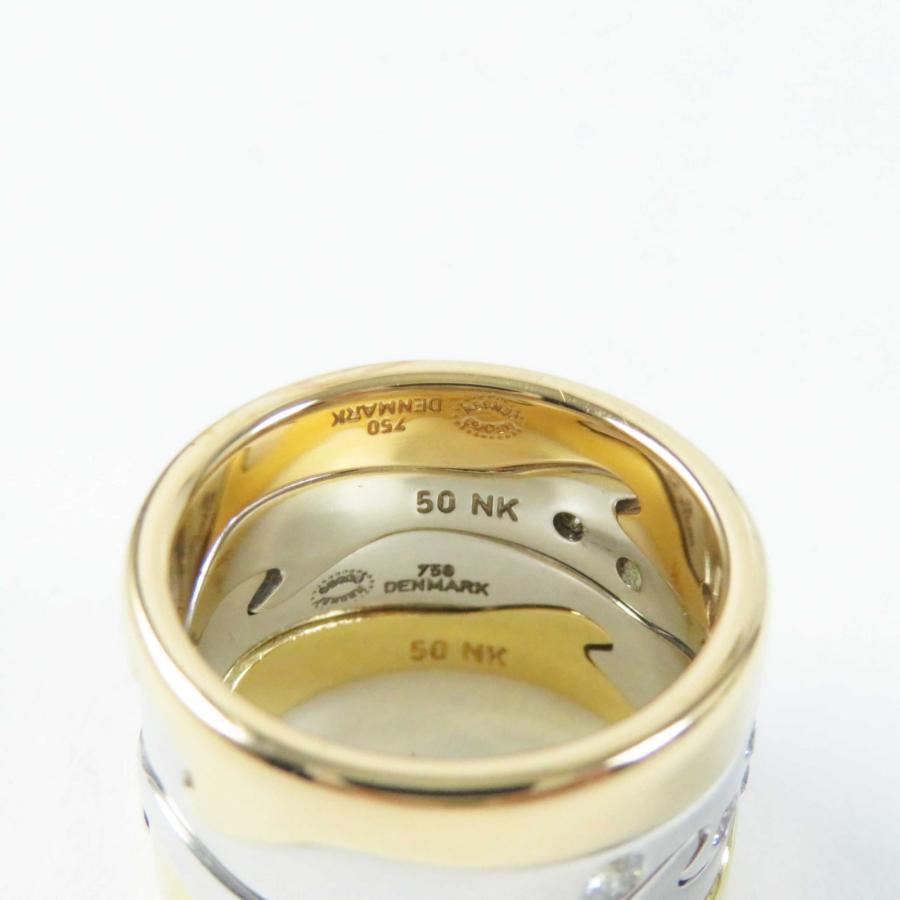 極美品◎Georg Jensen ジョージジェンセン フュージョンリング・指輪 4 