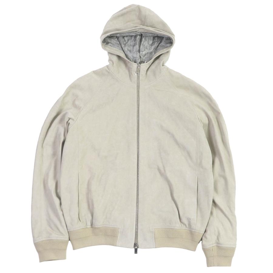 未使用品□DIOR ディオール オム 22AW 293L439A0471 裏オブリーク スウェード レザージャケット ライトベージュ 48 イタリア製 正規品 Dior HOMME 未使用品□DIOR ディオール オム 22AW 293L439A0471 裏