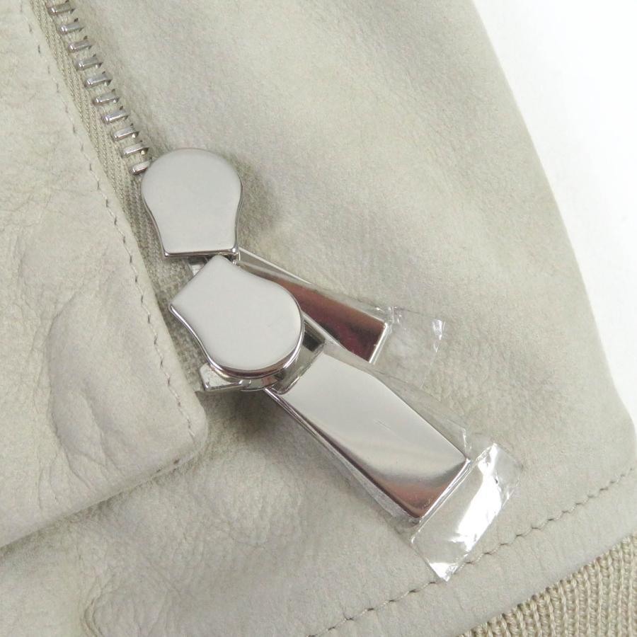未使用品□DIOR ディオール オム 22AW 293L439A0471 裏オブリーク スウェード レザージャケット ライトベージュ 48 イタリア製 正規品の画像