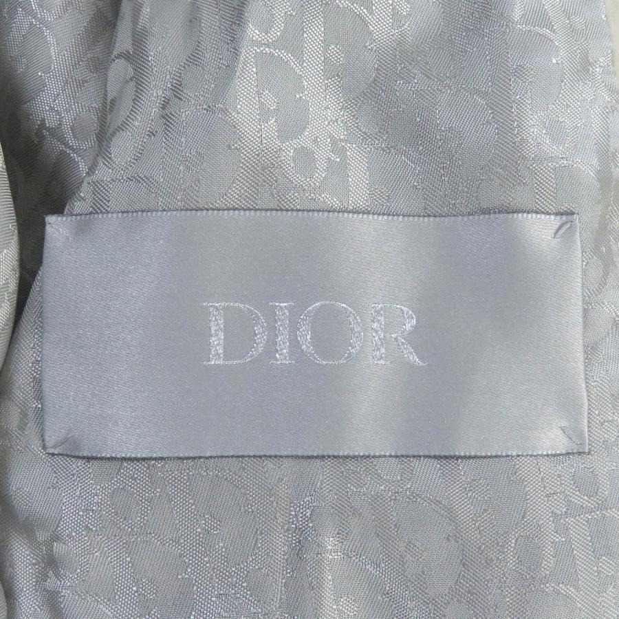 未使用品□DIOR ディオール オム 22AW 293L439A0471 裏オブリーク スウェード レザージャケット ライトベージュ 48 イタリア製 正規品の画像