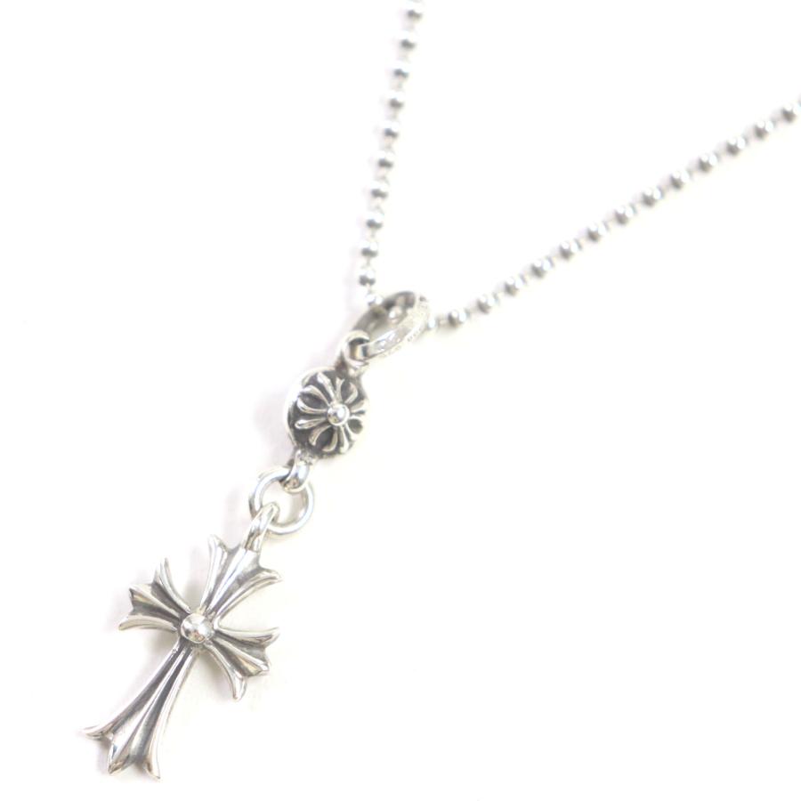 極美品▽CHROME HEARTS クロムハーツ 1ボールタイニーCHクロスチャーム 