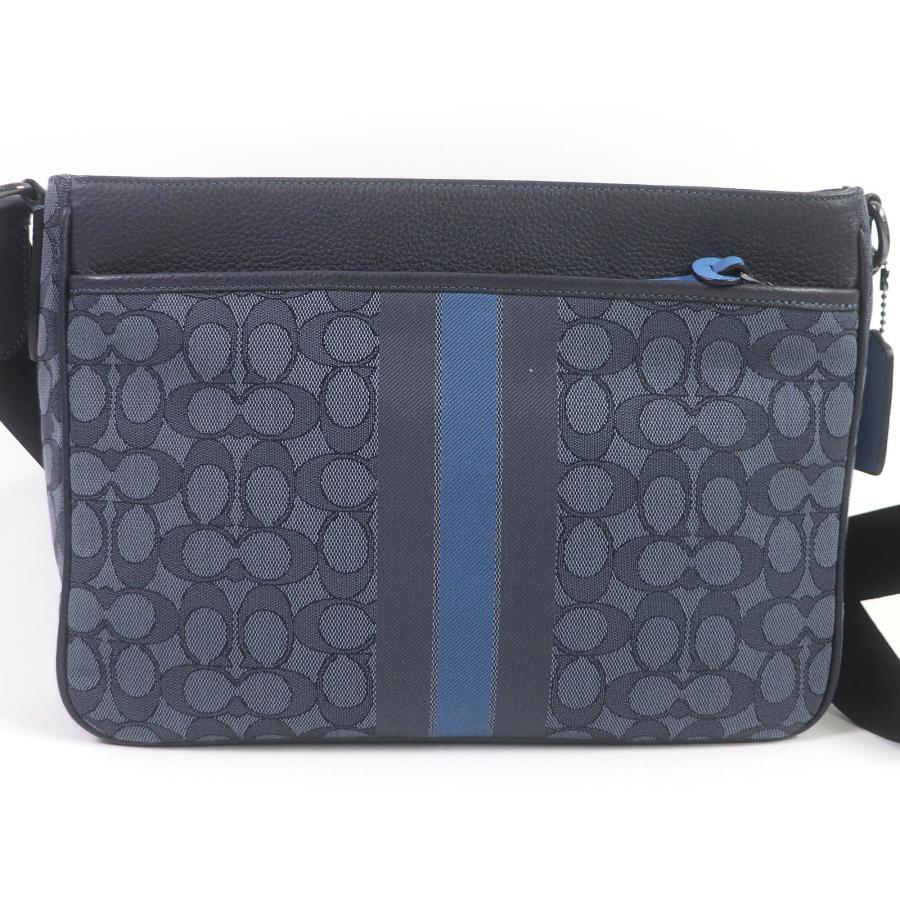 コーチ　メッセンジャーバッグ　シグネチャー　トンプソン　スモール　ストライプ コーチ メッセンジャーバッグ シグネチャー トンプソン スモール