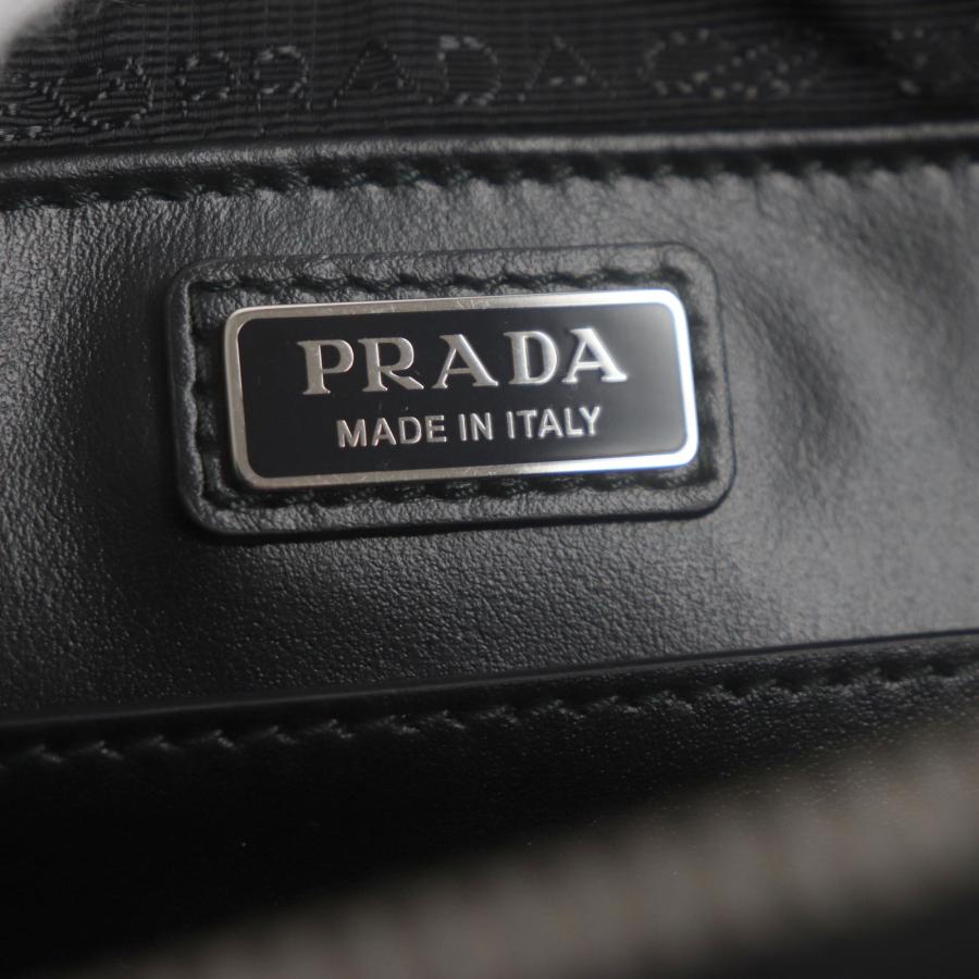 極美品▽PRADA プラダ 定価346500円 2VH173 ブリック ブラッシュド 