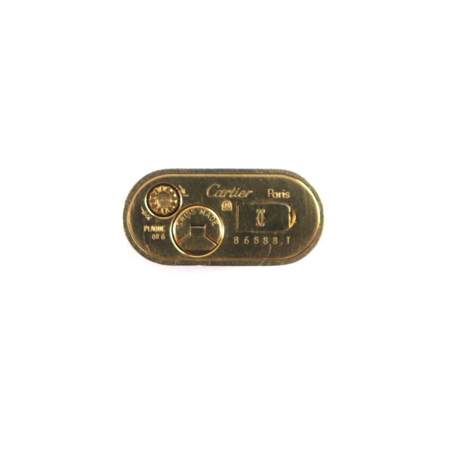 美品▽Cartier カルティエ オーバル 総柄 新型 ローラー式 ガス 