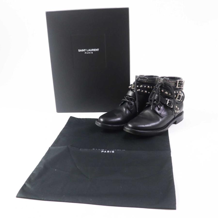 美品◎SAINT LAURENT サンローラン 353878 スタッズ付き レザー 美品◎SAINT LAURENT サンローラン 353878 スタッズ付き レザー