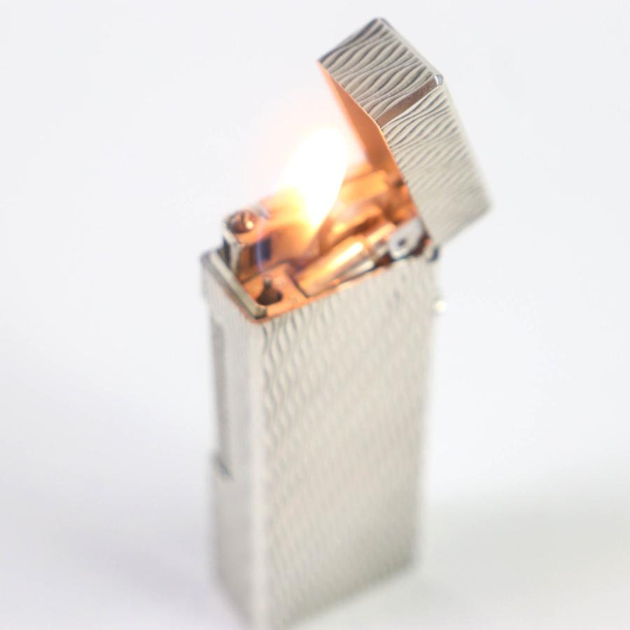 dunhill 極美品□Dunhill ダンヒル ウェーブ柄 スクエア ローラー式 
