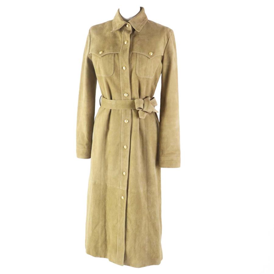 CELINE セリーヌ　ロングコート CELINE セリーヌ トレンチコート ウール ポリエステル ブラック #46