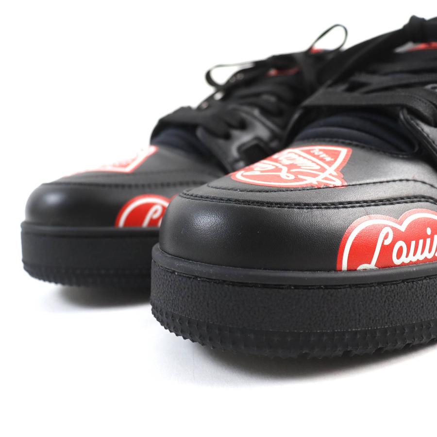 未使用品△ルイヴィトン NIGO LVトレイナーライン ハートロゴ レザー 