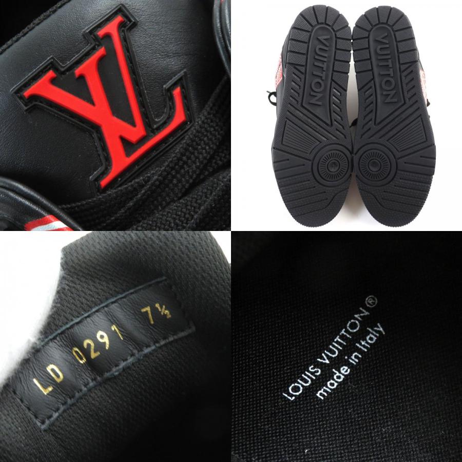 未使用品△ルイヴィトン NIGO LVトレイナーライン ハートロゴ レザー 