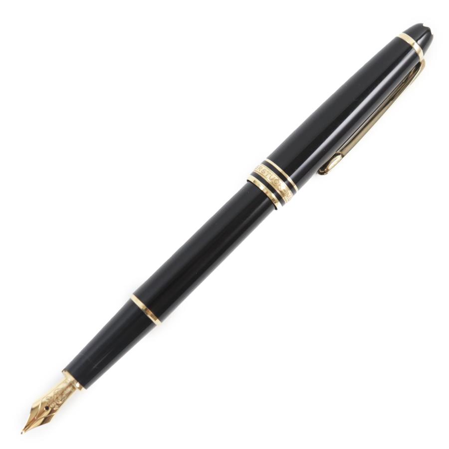良品●MONTBLANC モンブラン マイスターシュテック クラシック ペン先14K Mニブ ホワイトスター 万年筆 ブラック ゴールド メンズ MONTBLANC（モンブラン） 良品○MONTBLANC マイスターシュテック