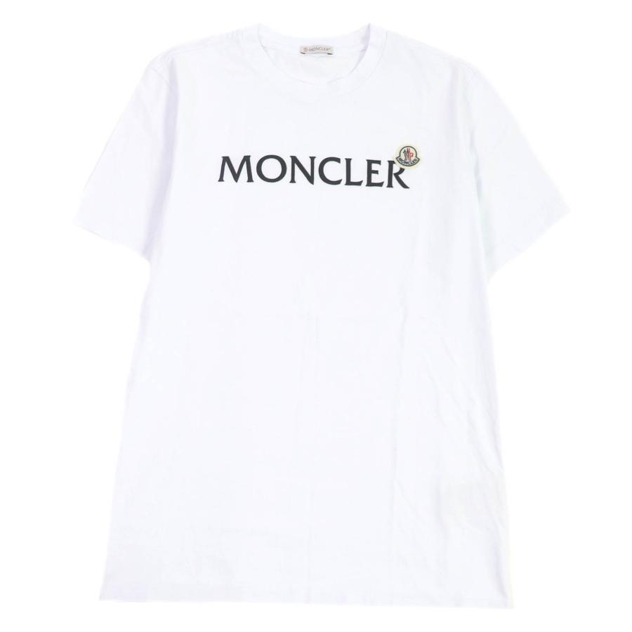 極美品□MONCLER モンクレール 24SS コットン100％ ロゴワッペン付き 